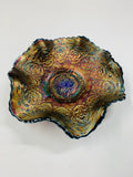 Rare purple carnival glass bowl