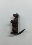 Antique lead toy dog on hind legs