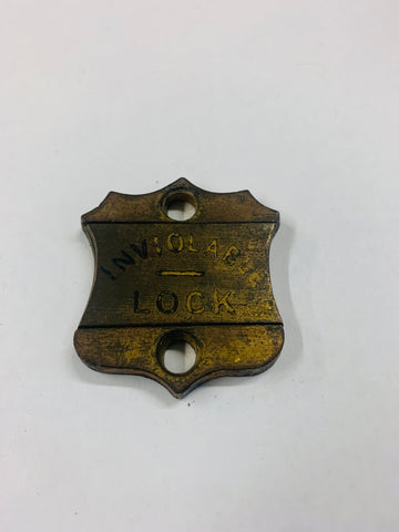 Inviolable lock plate