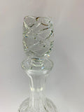 Antique cut crystal tall decanter