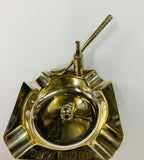 Vintage silver plated golfing ashtray