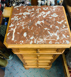 French marble top pot cupboard