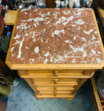 French marble top pot cupboard