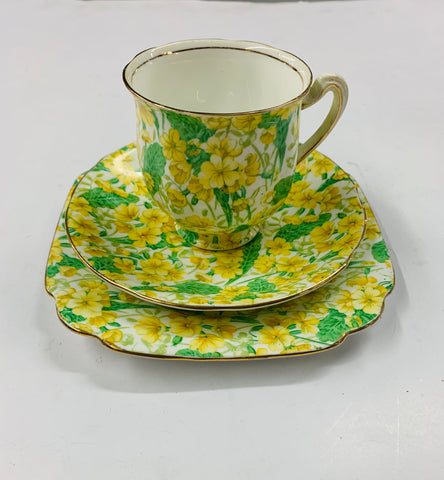 English all over floral chintz trio