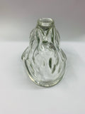 Vintage glass rabbit jelly Mould