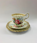 Crown Staffordshire Englands Bouquet trio