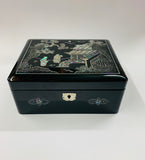 Black lacquer and Paua shell jewellery box