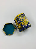 Antique 6 sided dragon cloisonné box