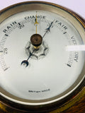 English antique oak barometer