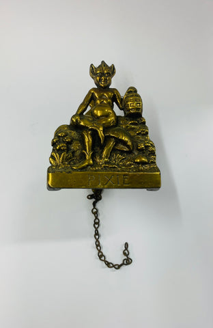 Antique brass Pixie door bell
