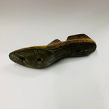 Vintage wooden and metal ladies shoe last