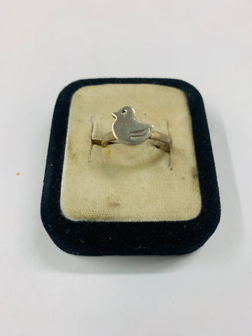 Sterling silver Duck ring