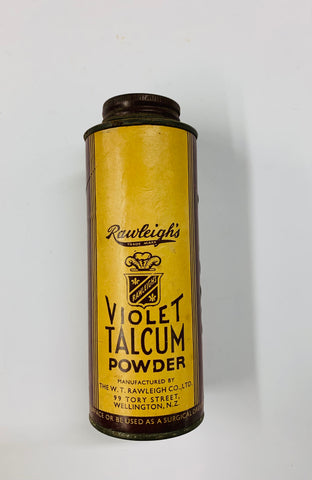 Vintage Rawleighs Violet Talcum powder tin