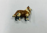 Antique lead toy sheep dog