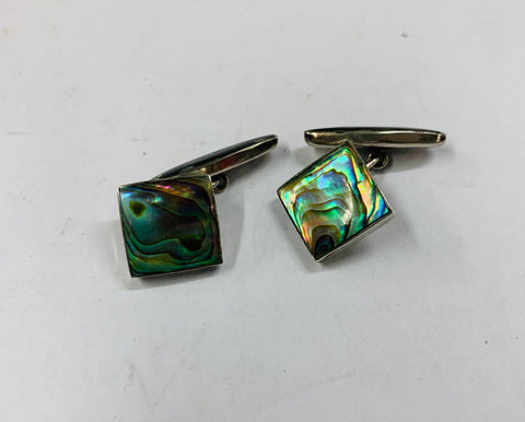 Sterling silver and Paua shell Cufflinks