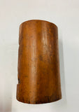 Antique wooden oriental brush pot