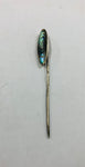 Sterling silver and Paua shell stick pin