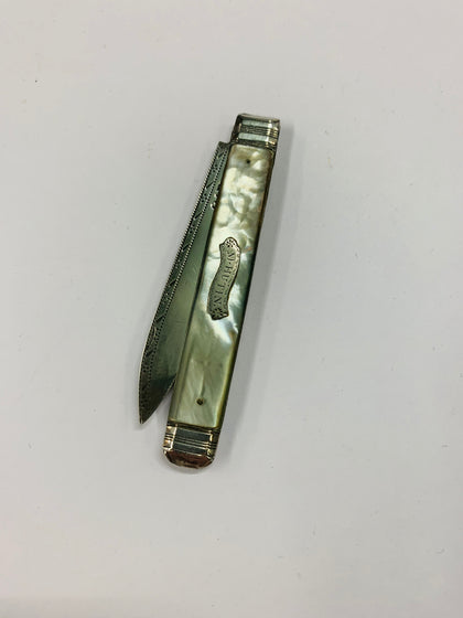 Sterling silver and mother of Pearl pocket knife Hawera