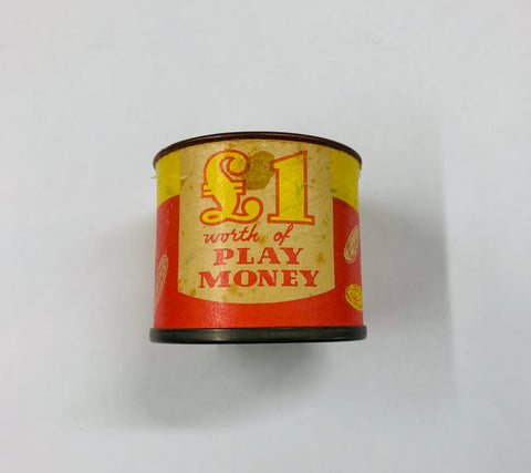 Jomaz vintage play money tin