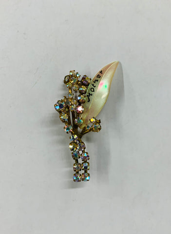 Vintage Diamante Mother brooch