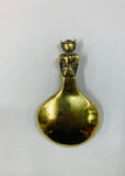 Antique novelty brass monkey tea caddy spoon