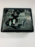 Black lacquer and Paua shell jewellery box