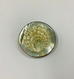 Vintage silver and mother of Pearl brooch