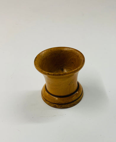 Antique Treen wooden egg cup