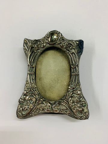 Small ornate Sterling Silver photo frame