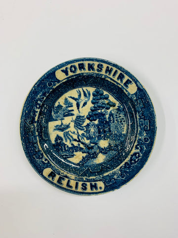 Antique Yorkshire Relish Advertising dish c1860