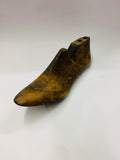 Vintage wooden and metal ladies shoe last