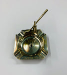 Vintage silver plated golfing ashtray