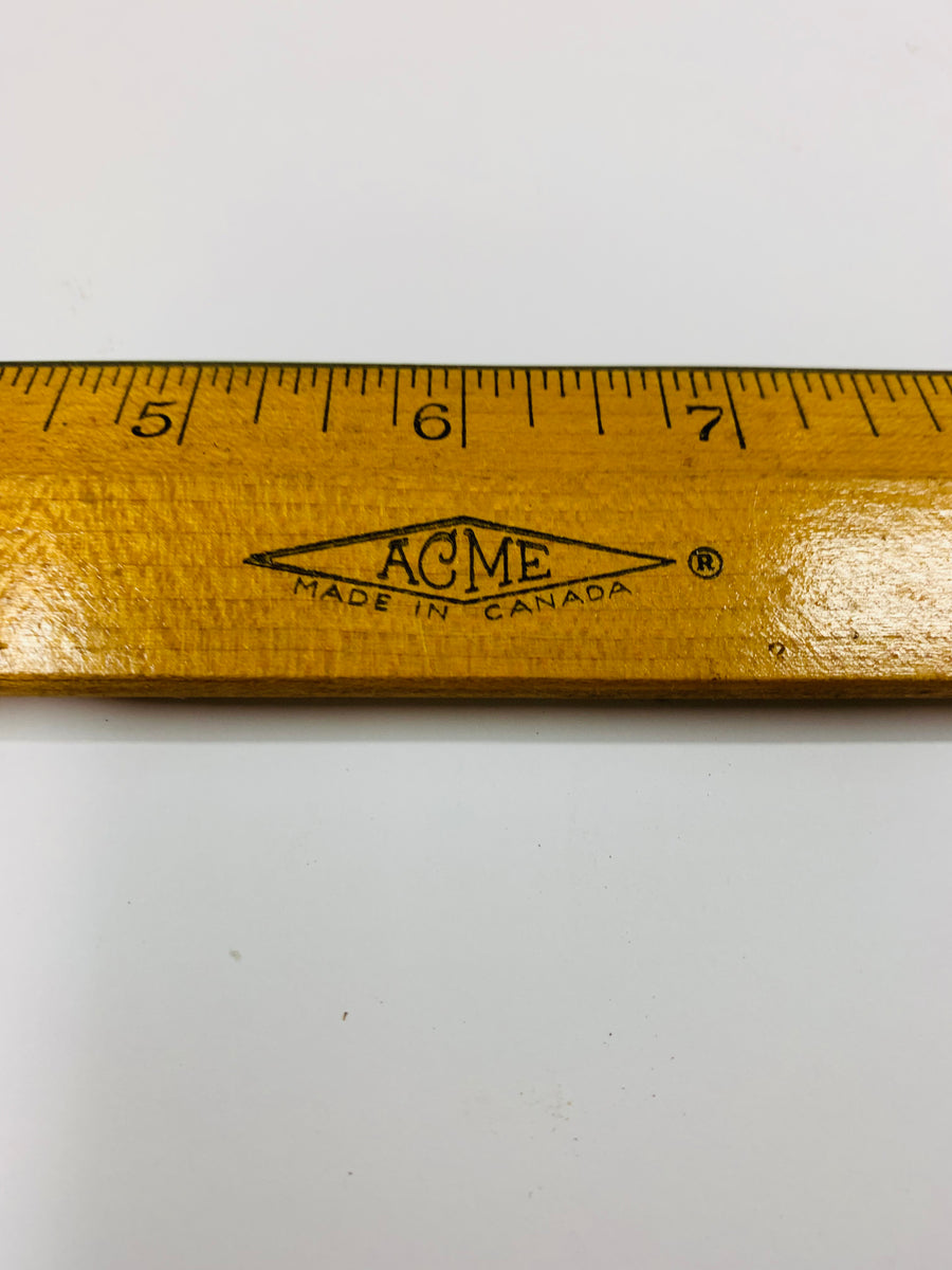 ACME 1 foot wooden ruler – Antique Alley