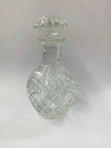 Vintage cut crystal whiskey decanter