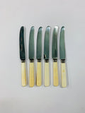 Set 6 Grosvenor bone handle lunch knives