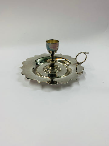 Silver plated wee willy winky candle holder
