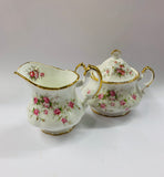 Paragon Victoriana Rose Gravy milk jug and sugar bowl