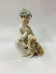 Lladro girl with puppy dog