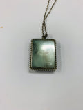 Sterling silver and butterfly wing pendant