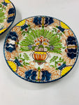 Pair of decorative hand painted wall plates