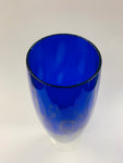 Cobalt blue Midcentury glass vase
