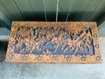 Antique oriental carved camphor wood box