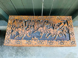 Antique oriental carved camphor wood box