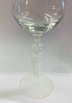 Sasaki Crystal Greco Roman lady wine glass
