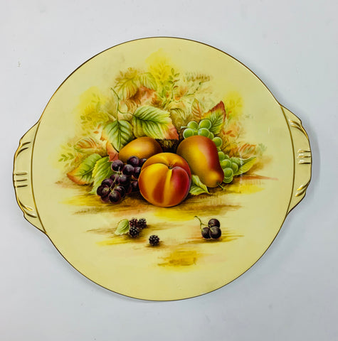 Aynsley Orchard Gold cake plate