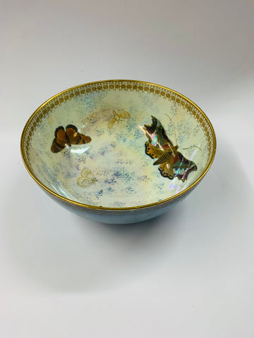 Rare Carlton Ware butterfly lustre bowl