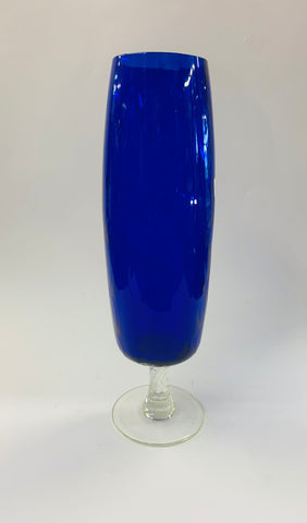 Cobalt blue Midcentury glass vase