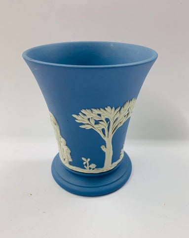 Wedgwood blue vase