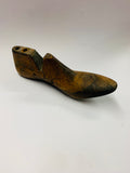 Vintage wooden and metal ladies shoe last