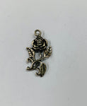 Sterling silver Rose charm